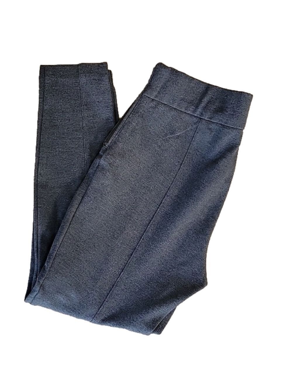 Charcoal Heathered Gray GAP Side-Zip Leggings Size Large EUC